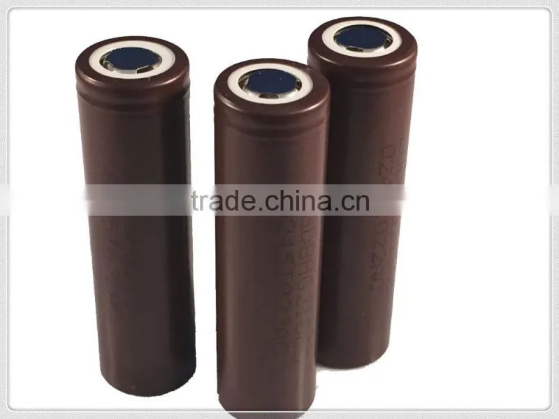 100% Authentic LG inr18650 hg2 high discharge rate battery cells for electronic cigarette