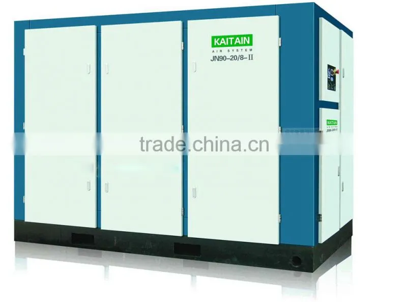 screw silent air compressor JN90-20/8-2 two stage compression