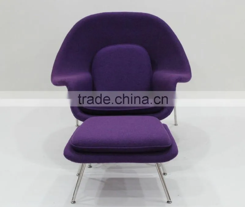 Waiting room comfort design lounge Womb chair and ottoman