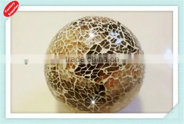 Mosaic lamp ball for decor-brass oil lamp
