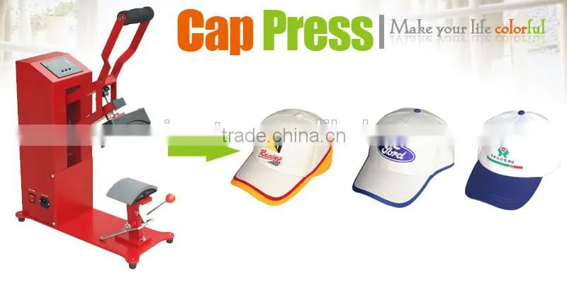 Heat press machine for caps