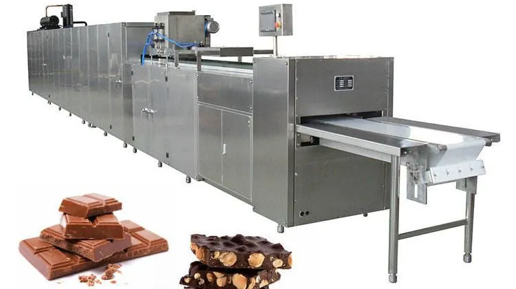 Factory Automatic Chocolate Conch Grinding Tempering Depositing Molding Forming Making Machine Chocolate Equipment Product Plant
