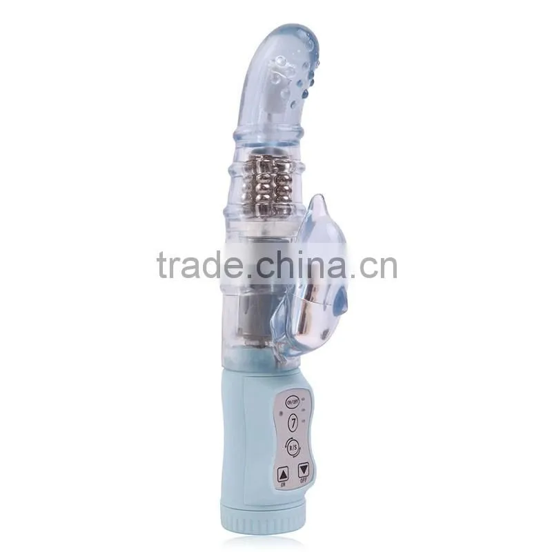 2016 Top quality G-Spot Silicone Vibrator dual Motors Stimulation Packed Clitoral Massager