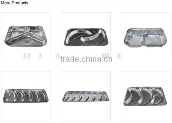 rectangular aluminum foil grill tray