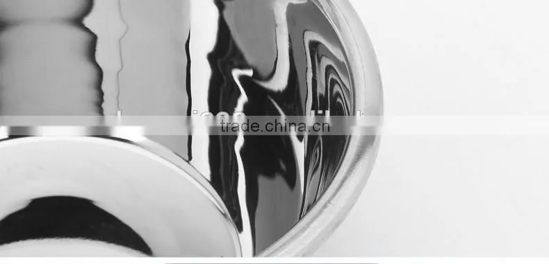 stainless steel metal colored soup bowl/ dinner food basin/ mixing bowl set