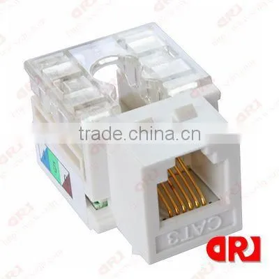high quality Cat3 UTP rj11/rj12 voice keystone jack