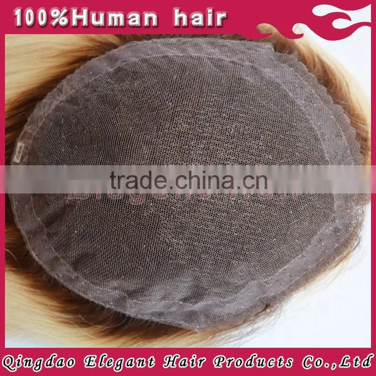 2015 Qingdao new products remy indian human hair toupees for black men