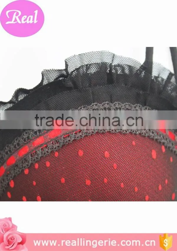 red dot black sexy lace mature woman lingerie,transparent sexy lingerie