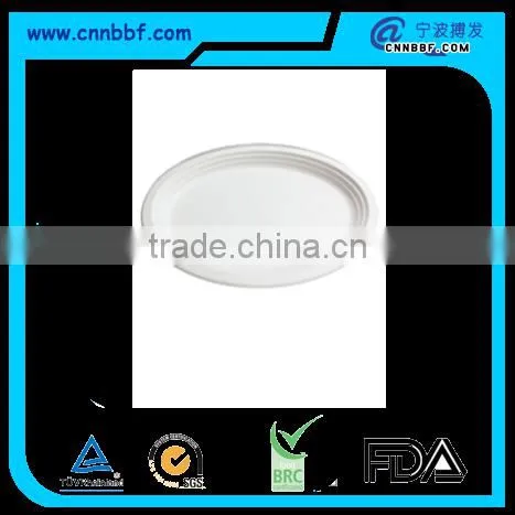 Ecofriendly paper pulp sugarcane bagasse oval plates with two sizes