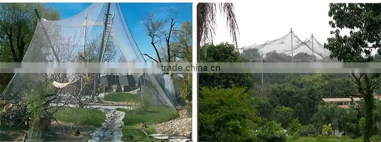 aviary knotted rope wire mesh animal mesh fence