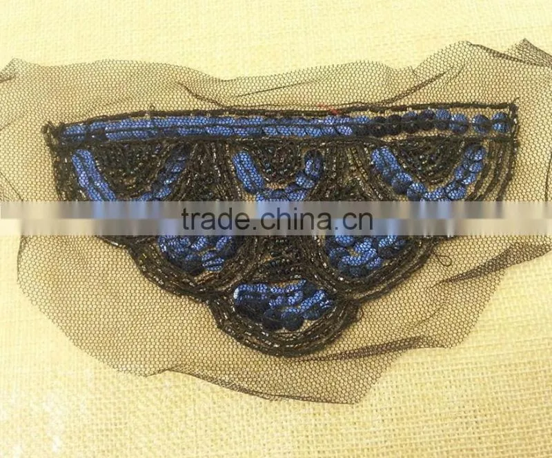 New Arrive Fancy handmade beaded trimming For Shoulder -- M116