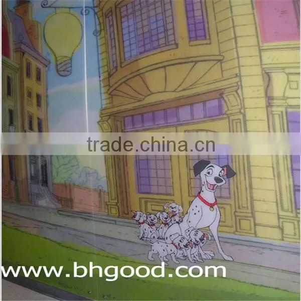 cartoon pattern art resin wall cladding panel special for children