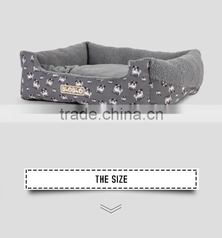 Pure brown color dog bed for sale with soft cloth and high quality