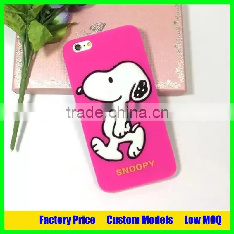Wholesale factory price snoopy mobile phone case cover for iphone 5 6 6plus