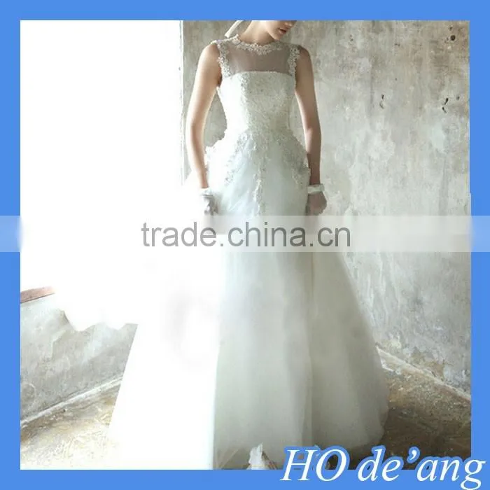 HOGIFT Halter elegant lace bridal gown,halter princess skirt wedding dress,tulle ball gown wedding dress
