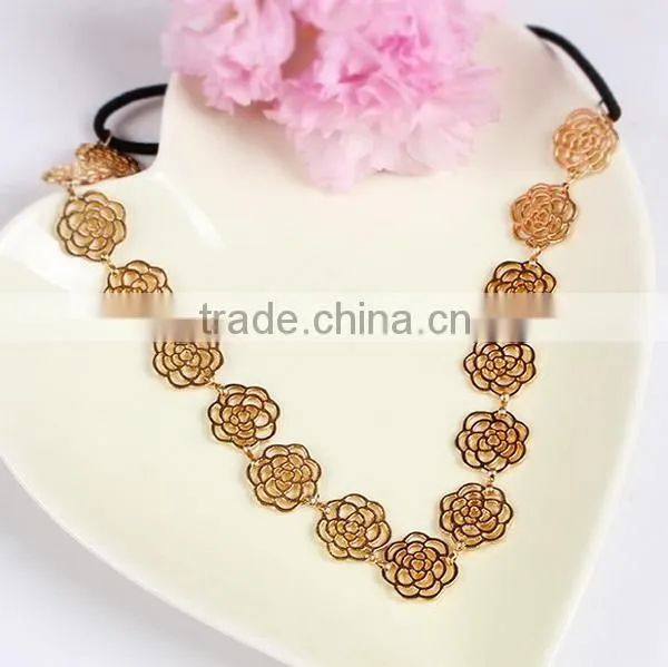 2014 wholesle Bohemia hemp rope diamond hair with hair color magnetic beads headband