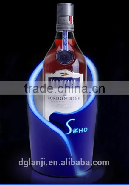 Fashion wine holder laser arylic single wine bottle holder wholesale
