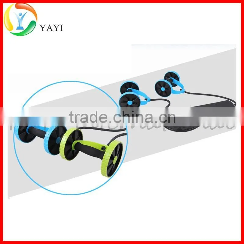 Sport Core Abdominal Trainer Double AB Power Roller Wheel