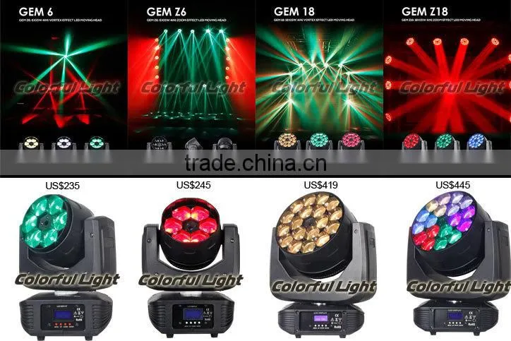 3x15w zoom LED zoom wash beam lighting
