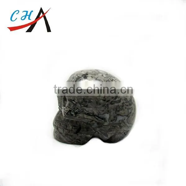 SMOKY QUARTZ CRYSTAL (Brazil) GEMSTONE HUMAN SKULLS