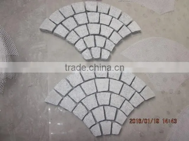 fan shape paving stone on net
