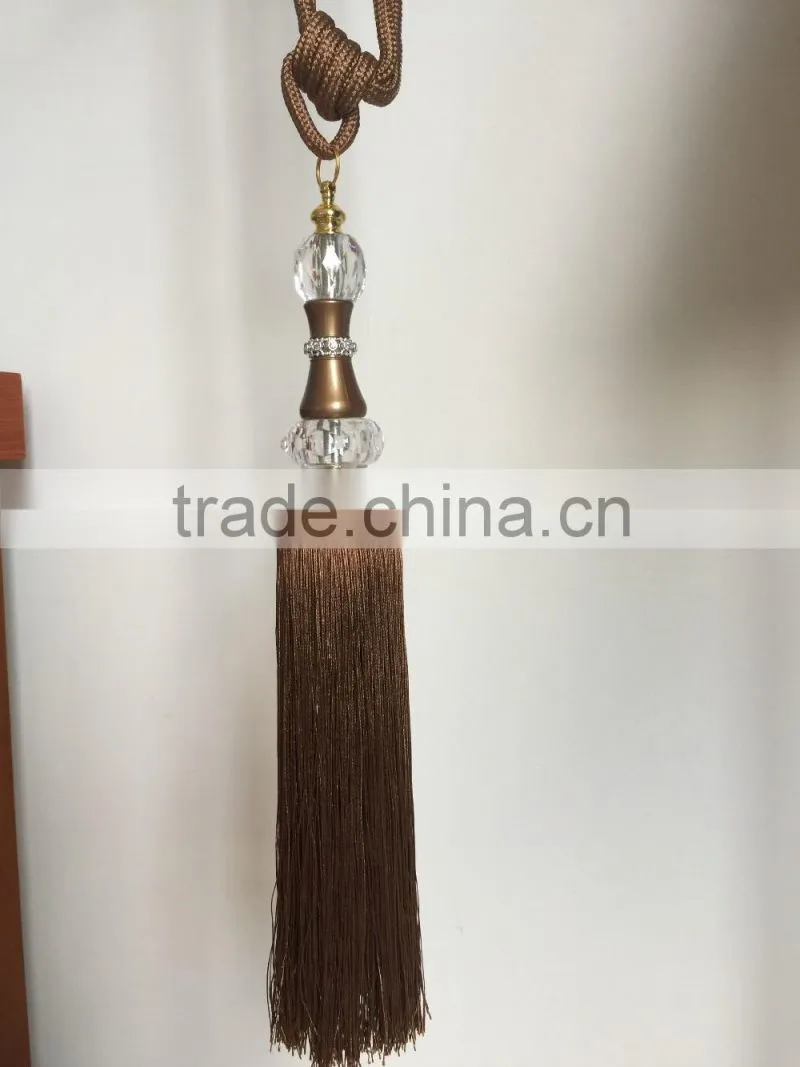 wholesaler china supplier curtain polyester tassel tiebacks