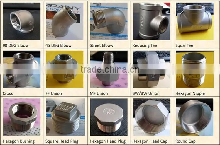 1/2 inch steel union pipe fitting