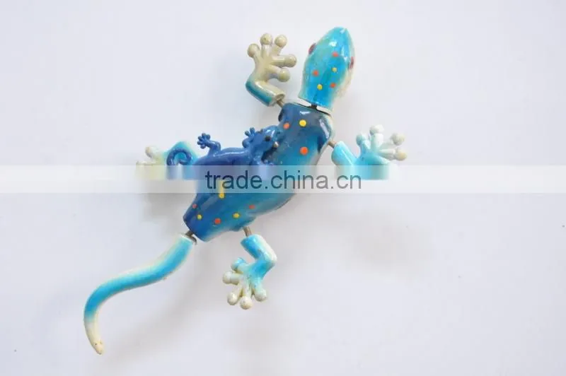 6 inch Sweden Mother and Child Barcecelona Gecko Fridge Magnets with Single Pole, Plastic Magnetic Souvenir
