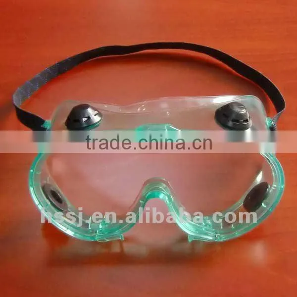EN 166 standard safety goggles for eye protection PVC safety goggles 4 indirect vents safety goggles