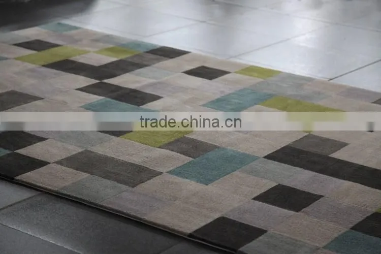 2016Multi Colour Circles Hand Tufted Cut Pile Wool CarpetsYB-A043