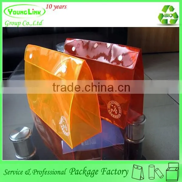 High quality transparent PVC clear plastic zipper garment bag