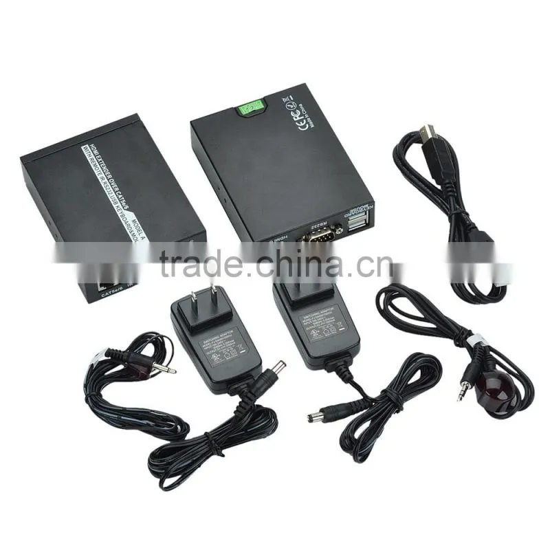CHEERLINK A HDMI KVM Extender / Transmitter & Receiver Set include one transmitter and one receiver- Black