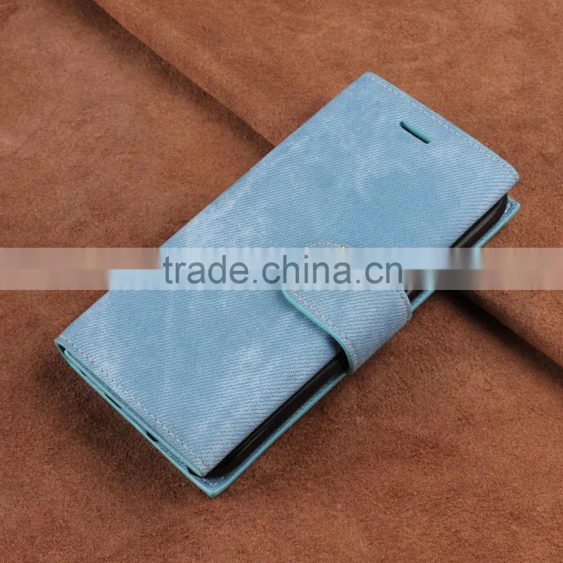 2016 Hot Denim Cell Phone case with many card slots