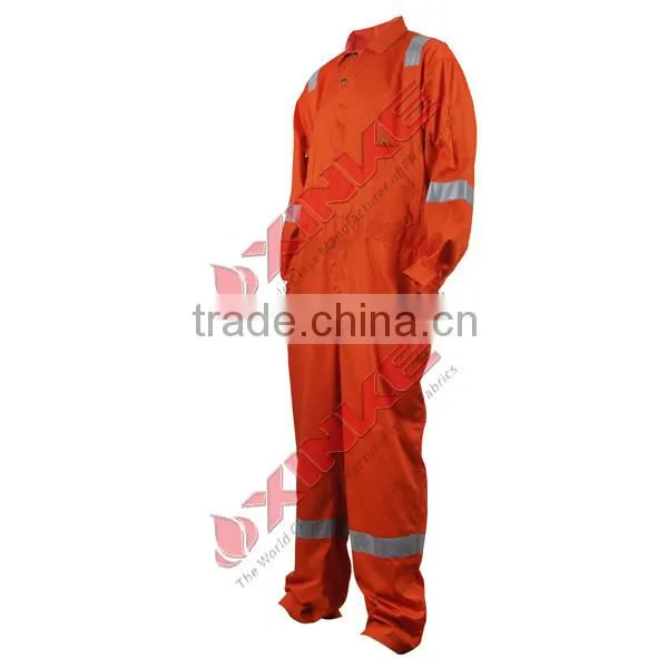 Cotton flame retardant protective coverall