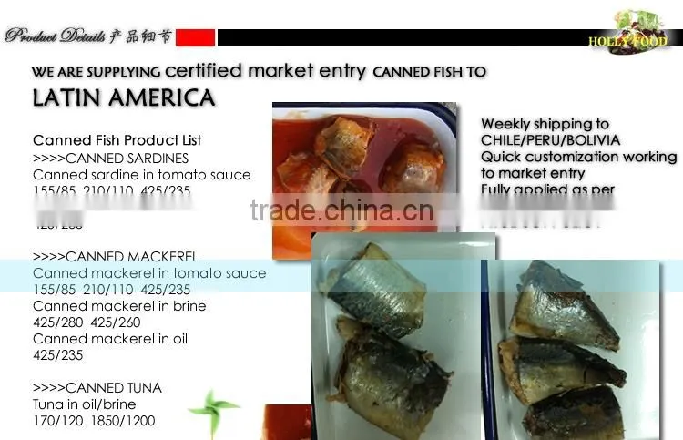 CANNED MACKEREL IN BRINE RI LANKA SLSI CFR LC 30/60 DAYS 425g/280g 425/285g Sardine Tuna (SKYPE:ste.nanking)