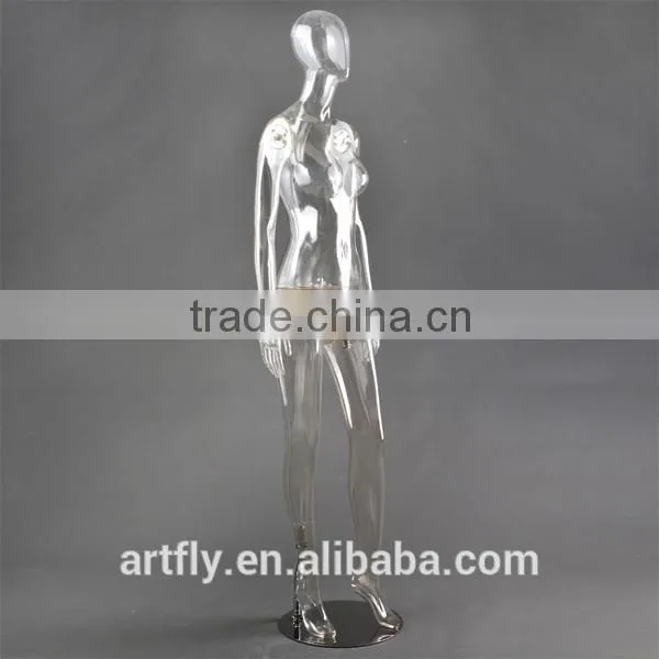 fashion transparent female half body torso mannequin
