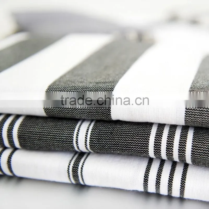 Striped style 100% cotton mateiral towel 120gsm 70*150cm hammam towel