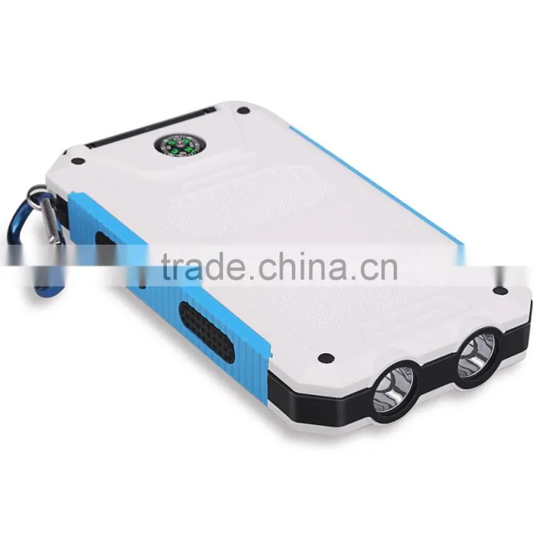 8000mAh flexible solar cell rohs power bank 4400mah