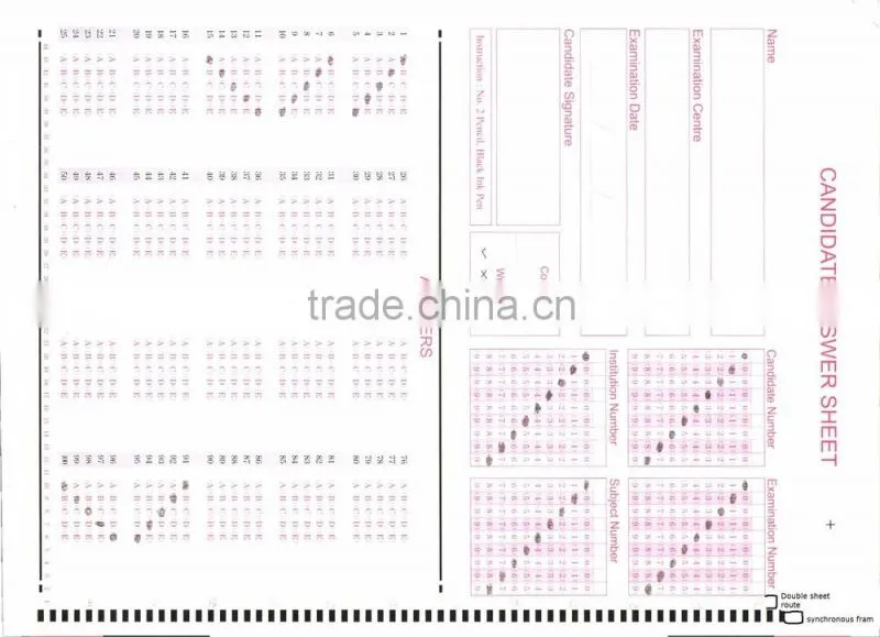 NANHAO optical mark recognizer OMR S50FBSA double sides scanner/evaluation scanner