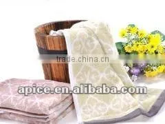 microfiber solid satin jacquard bath towel