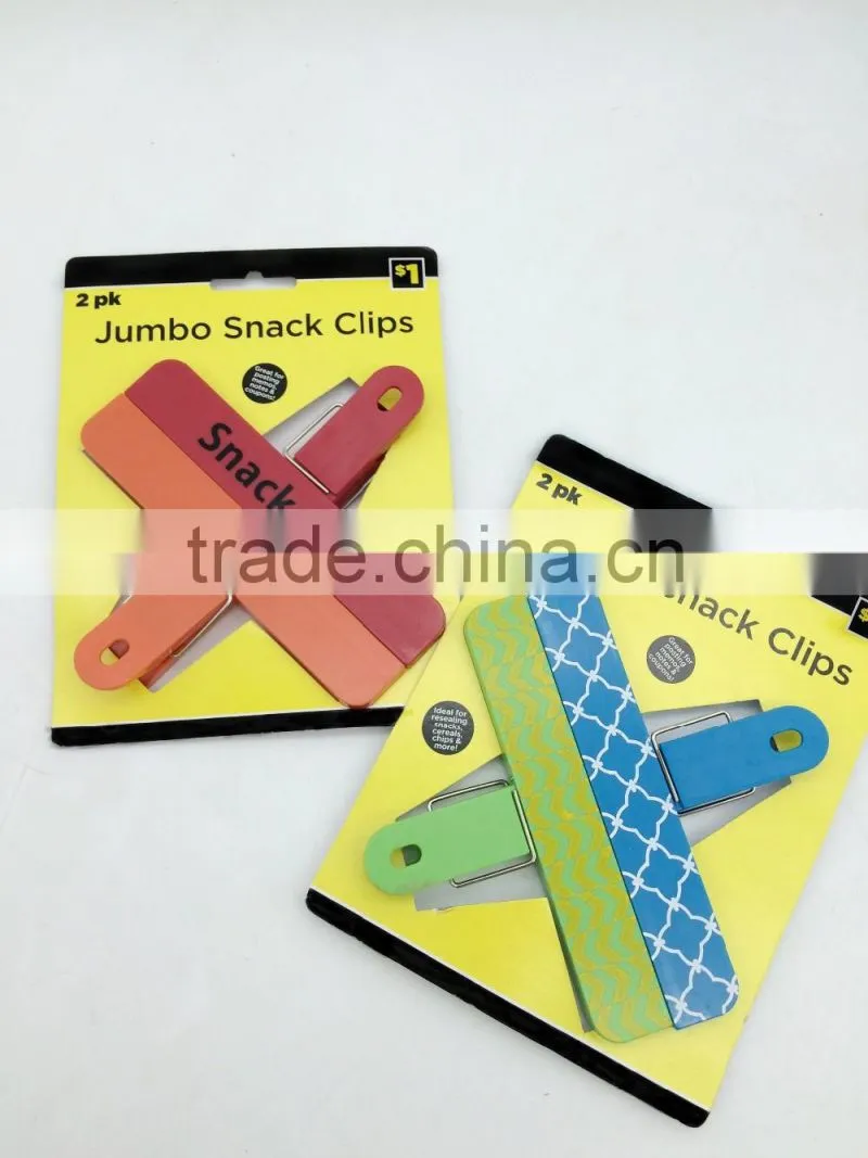Jumbo plastic handy magnetic food bag clips grip clamp keep food dry fresh