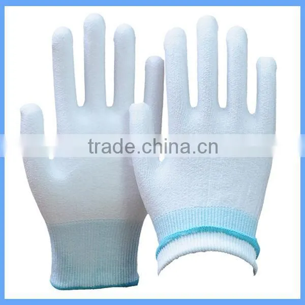 High Quality White Nylon Gloves Seamless Knit Hand Protection