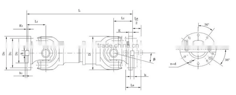 Professional cardan shaft