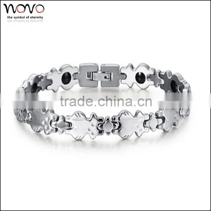 Latest design fashion 316 Stainless steel blood pressure magnetic bracelet