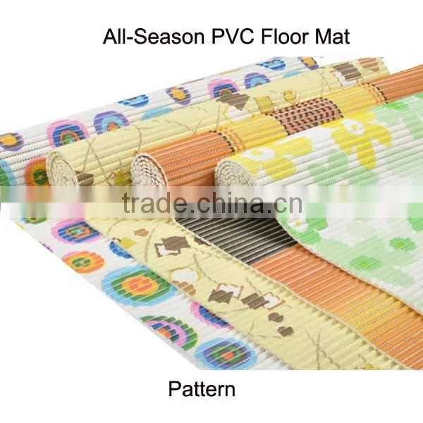 PVC foam soft beauftiful design Universal floor leisure carpet plastic mat
