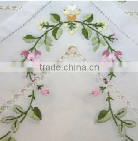 hand emroidery table cloth