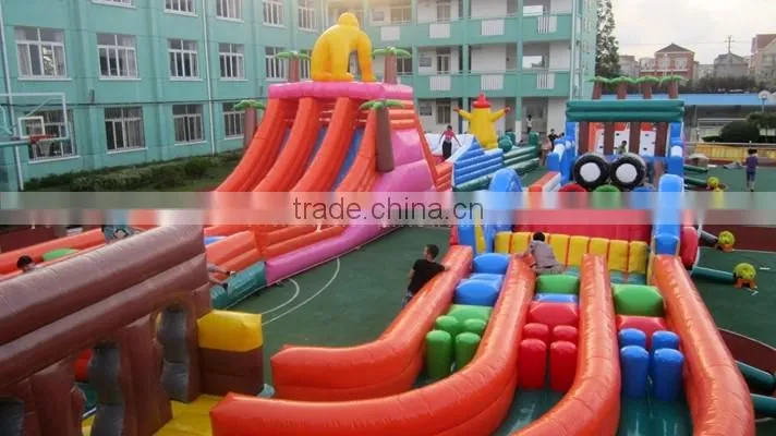 Commercial huge inflatable courses/inflatable adventure time