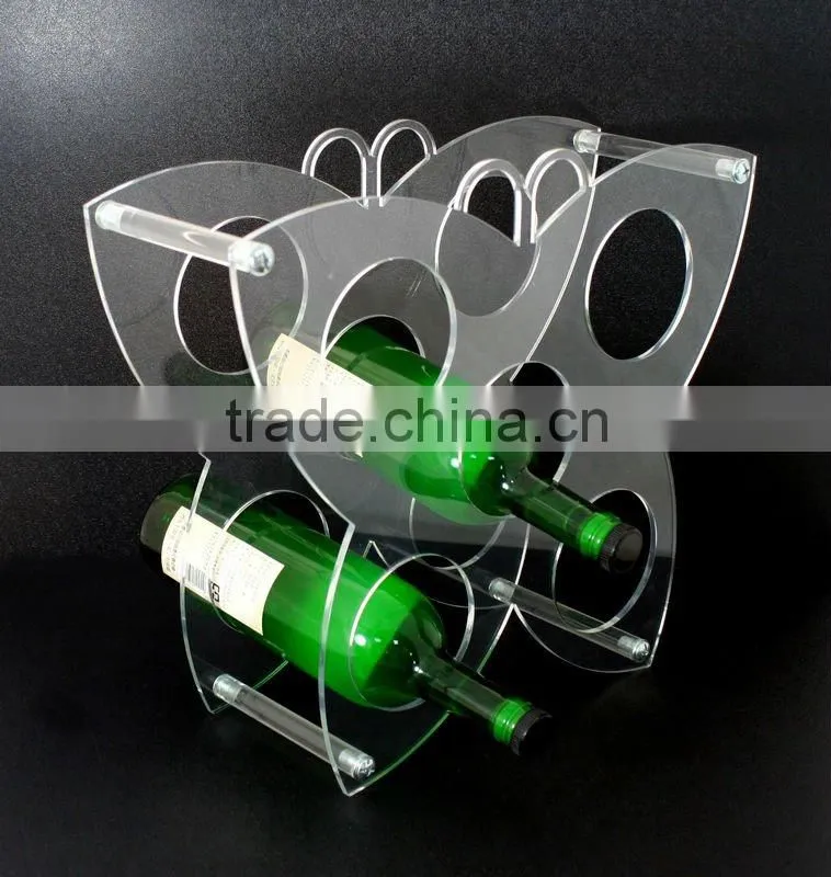 SeeSaw Acrylic Single Wine Bottle Display Holder/Rack