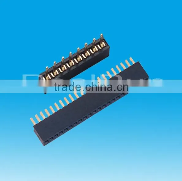 High Quality 1.27mm Pitch SIngle Row DIP Female Header