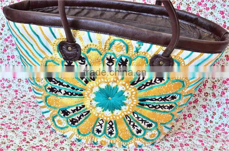 2016 new designer straw beach bag fashion women's bag summer beach hand bag